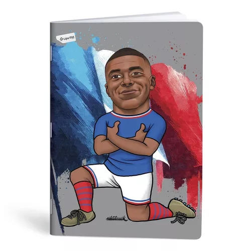 Füzet vonalas LIPAMILL A/4 40 lapos Football icons