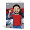 Füzet vonalas LIPAMILL A/4 40 lapos Football icons
