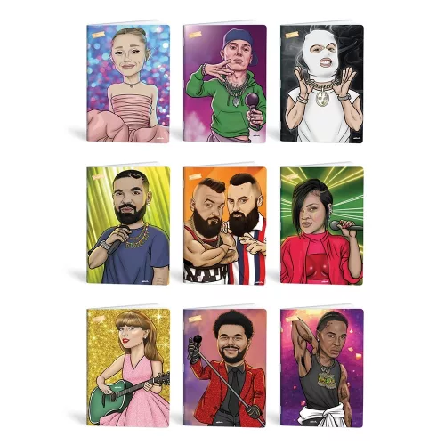 Füzet vonalas LIPAMILL A/4 40 lapos Pop icons