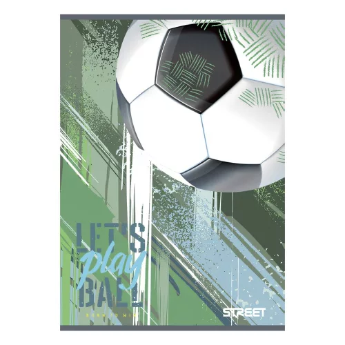 Füzet sima STREET A/4 54 lapos Football