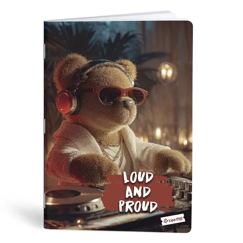 Füzet vonalas LIPAMILL A/4 40 lapos Teddy Bear