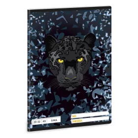 Füzet sima ARS UNA A/5 32 lapos 20-32 Black Panther