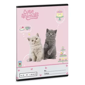   Füzet vonalas ARS UNA A/5 32 lapos 16-32 2.osztályos Cute Animals-Aussie 5532
