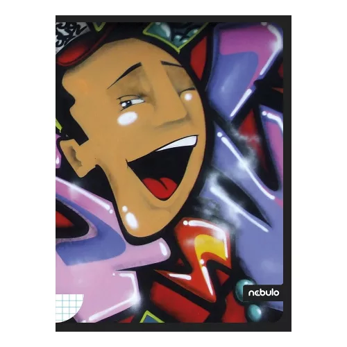 Füzet kockás NEBULO A/4 40 lapos Graffiti