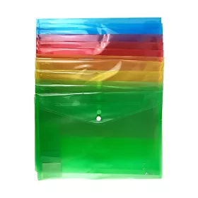   Irattasak OPTIMA A/5 patentos átlátszó színes vegyes 12 darabos