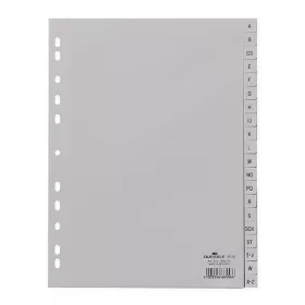   Regiszter DURABLE műanyag nyomtatott A/4 A-Z 20 részes szürke