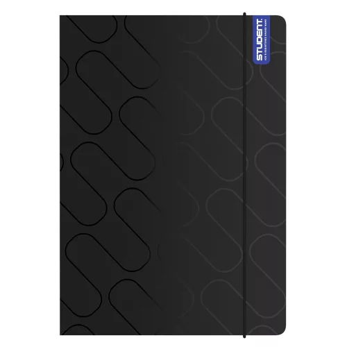 Gumis mappa ICO Student A/4 Black Prémium