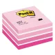 Öntapadós jegyzettömb 3M Post-it LP 2028P 76x76mm aquarell pink 450 lap
