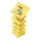 Öntapadós jegyzettömb 3M Post-it LP330N "Z" 76x76mm sárga 12x100 lap