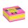 Öntapadó jegyzettömb STICK'N 76x76mm neon rózsaszín mix 400 lap