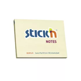   Öntapadós jegyzettömb STICK'N 76x101mm pasztell sárga 100 lap