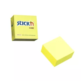   Öntapadós jegyzettömb STICK'N 76x76mm neon sárga 400 lap