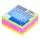 Öntapadós jegyzettömb DONAU 50x50 mm 250 lap vegyes neon színek