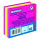 Öntapadós jegyzettömb DONAU 50x50 mm 250 lap vegyes neon színek rózsaszín