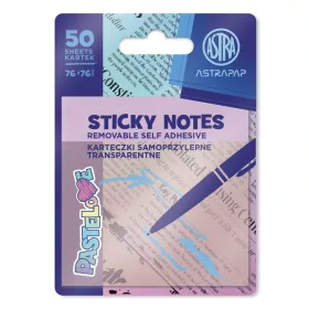 Öntapadós jegyzettömb ASTRA PAP pasztell 75x75 mm 50 lap