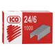 Tűzőkapocs ICO 24/6 1000 darabos