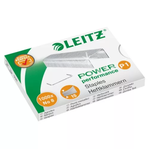 Tűzőkapocs LEITZ No.8 1000 darabos