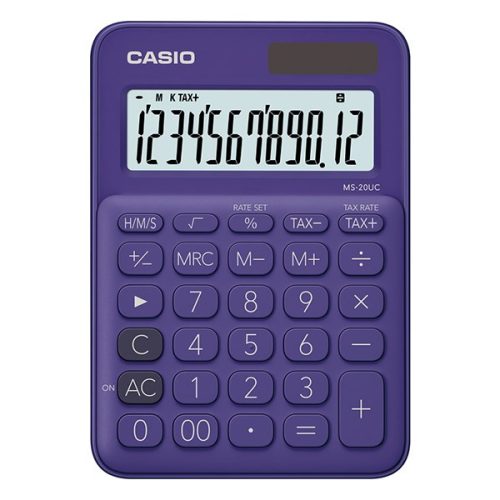 Számológép asztali CASIO MS 20 UC 12 digit lila