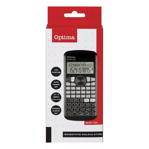 Számológép tudományos OPTIMA SS-591 240 funkciós 12 digit