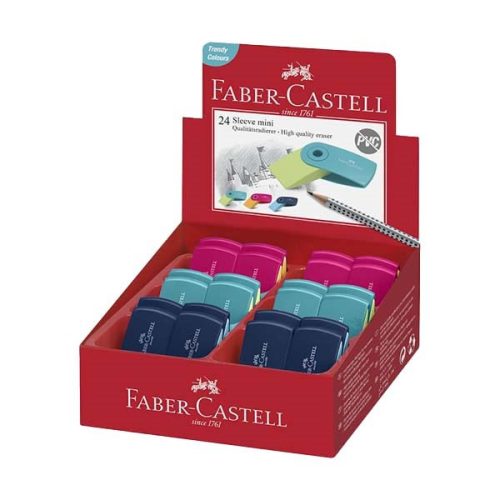 Radír FABER-CASTELL sleeve mini trendi színek