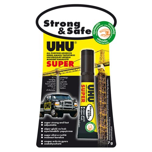 Pillanatragasztó UHU Super Strong&safe 7 gr