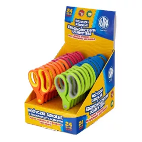 Olló iskolai ASTRA kerekített bordázott 13cm