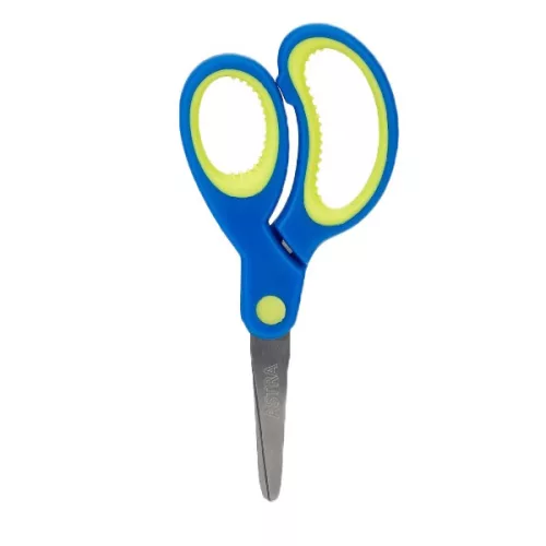 Olló iskolai ASTRA kerekített bordázott 13cm