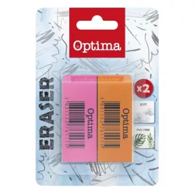 Radír OPTIMA neon 2db/bliszter