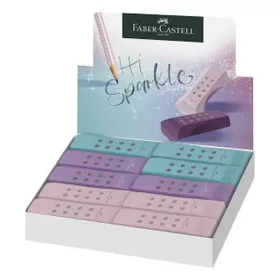   Radír FABER-CASTELL RollOn Sparkle pvc mentes vegyes színekben