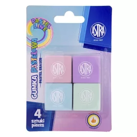 Radír ASTRA pasztell 4 darab/bliszter