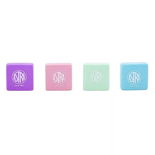 Radír ASTRA pasztell 4 darab/bliszter