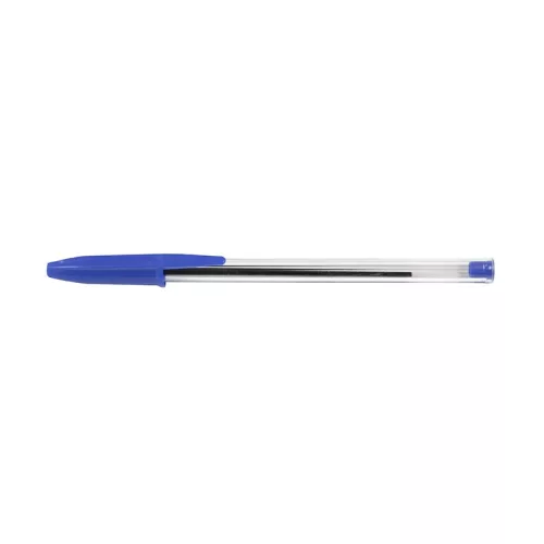 Golyóstoll eldobható kupakos 0,7mm kék