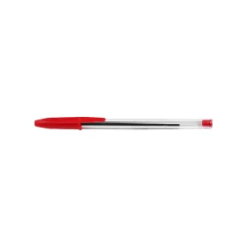 Golyóstoll eldobható kupakos 0,7mm piros