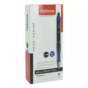 Golyóstoll OPTIMA nyomógombos TB 204 kék