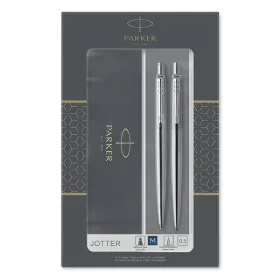   Golyóstoll készlet PARKER Jotter golyóstoll + nyomósiron ezüst ezüst klipsz