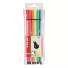 Filctoll STABILO Pen 68 neon 6 darabos