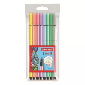 Filctoll STABILO Pen 68 8 darabos pasztell színben
