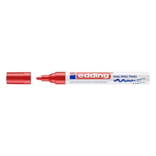 Lakkmarker EDDING 750 2-4mm piros