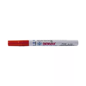 Lakkmarker SNOWMAN/DEC FCP-12 3mm Fine piros