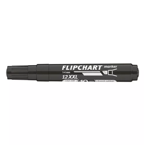 Flipchart marker ICO Artip 12 XXL vágott fekete 1-4mm