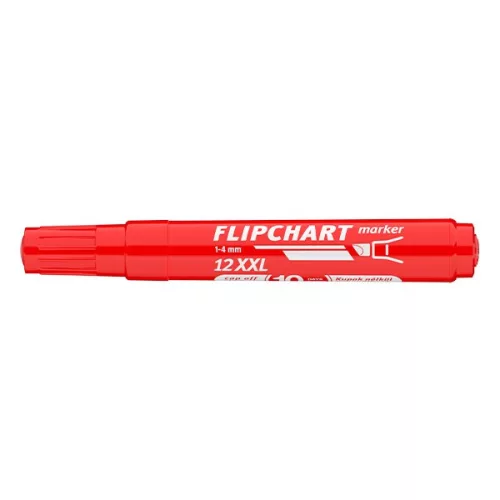 Flipchart marker ICO Artip 12 XXL vágott piros 1-4mm