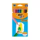 Színes ceruza BIC Kids Tropicolors hatszögletű 12 darabos