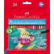 Színes ceruza FABER-CASTELL Aquarell hatszögletű 24 darabos+ecset