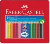 Színes ceruza FABER-CASTELL Grip háromszögletű fémdobozos 24 darabos