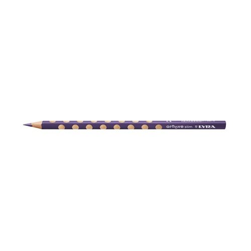 Színes ceruza LYRA Groove Slim háromszögletű vékony kékeslila