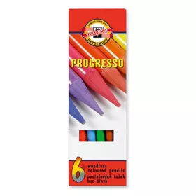 Színes ceruza KOH-I-NOOR 8755 Progresso hengeres 6 darabos