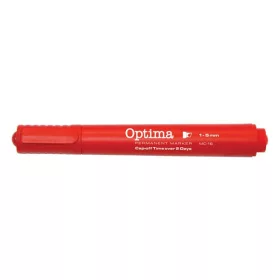 Alkoholos marker OPTIMA vágott piros