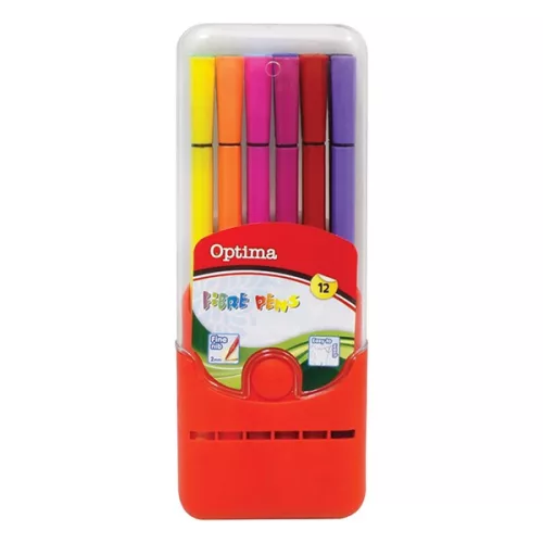 Filctoll OPTIMA műanyag tokos 12 darabos