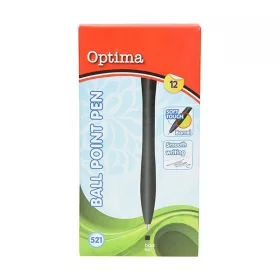 Golyóstoll OPTIMA nyomógombos 521 fekete