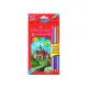 Színes ceruza FABER-CASTELL hatszögletű 12 darabos+ 3 db kétvégű ceruza
